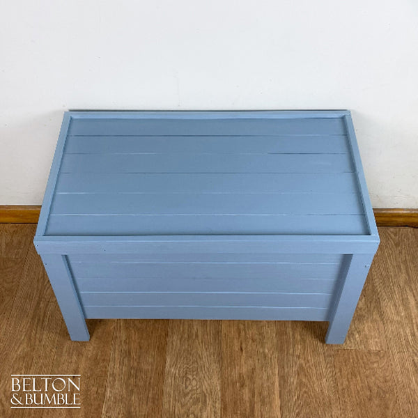 Pine Toy Storage Box in Pale Blue-Belton & Butler