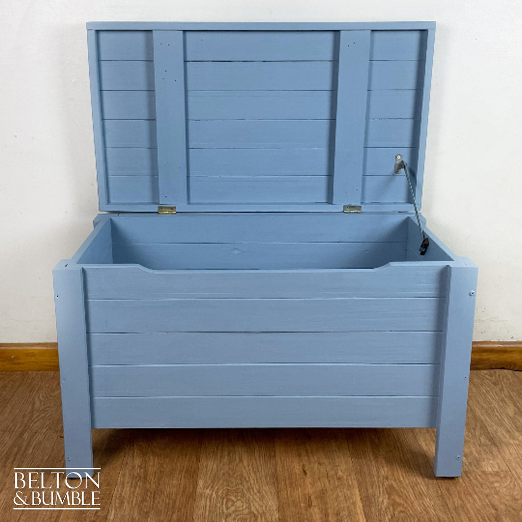 Pine Toy Storage Box in Pale Blue-Belton & Bumble
