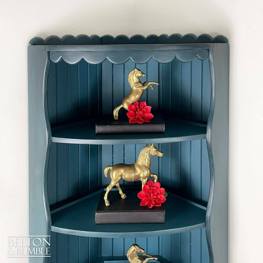 Pine Corner Dresser Shelving Unit-Belton & Bumble