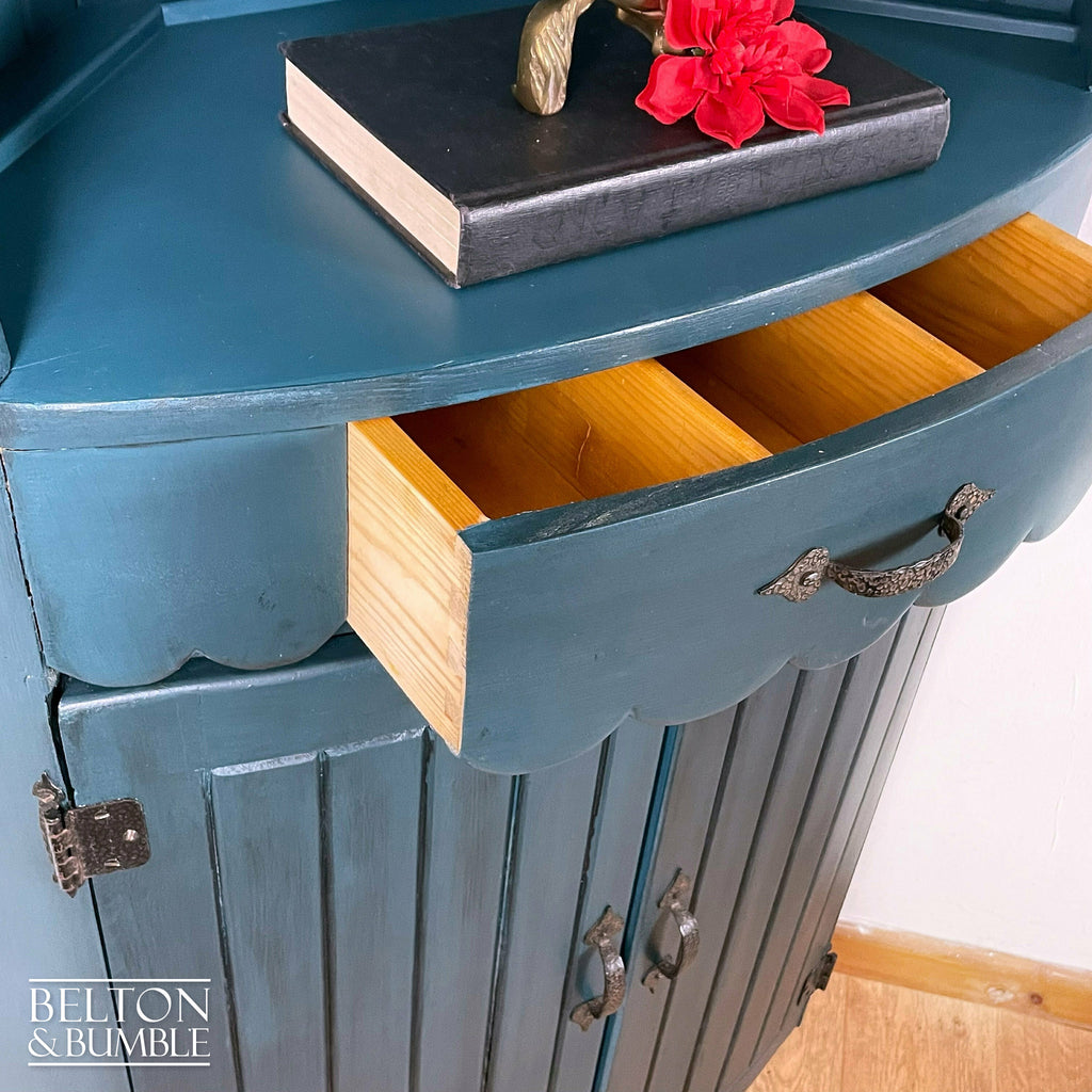 Pine Corner Dresser Shelving Unit-Belton & Bumble