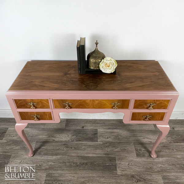 Walnut Dressing Table in Pink-Belton & Butler