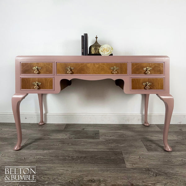 Walnut Dressing Table in Pink-Belton & Butler