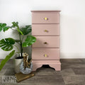 Four Drawer Tallboy Chest of Drawers in Pale Pink-Belton & Bumble