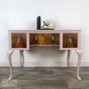 Walnut Desk / Dressing Table in Pink-Belton & Butler