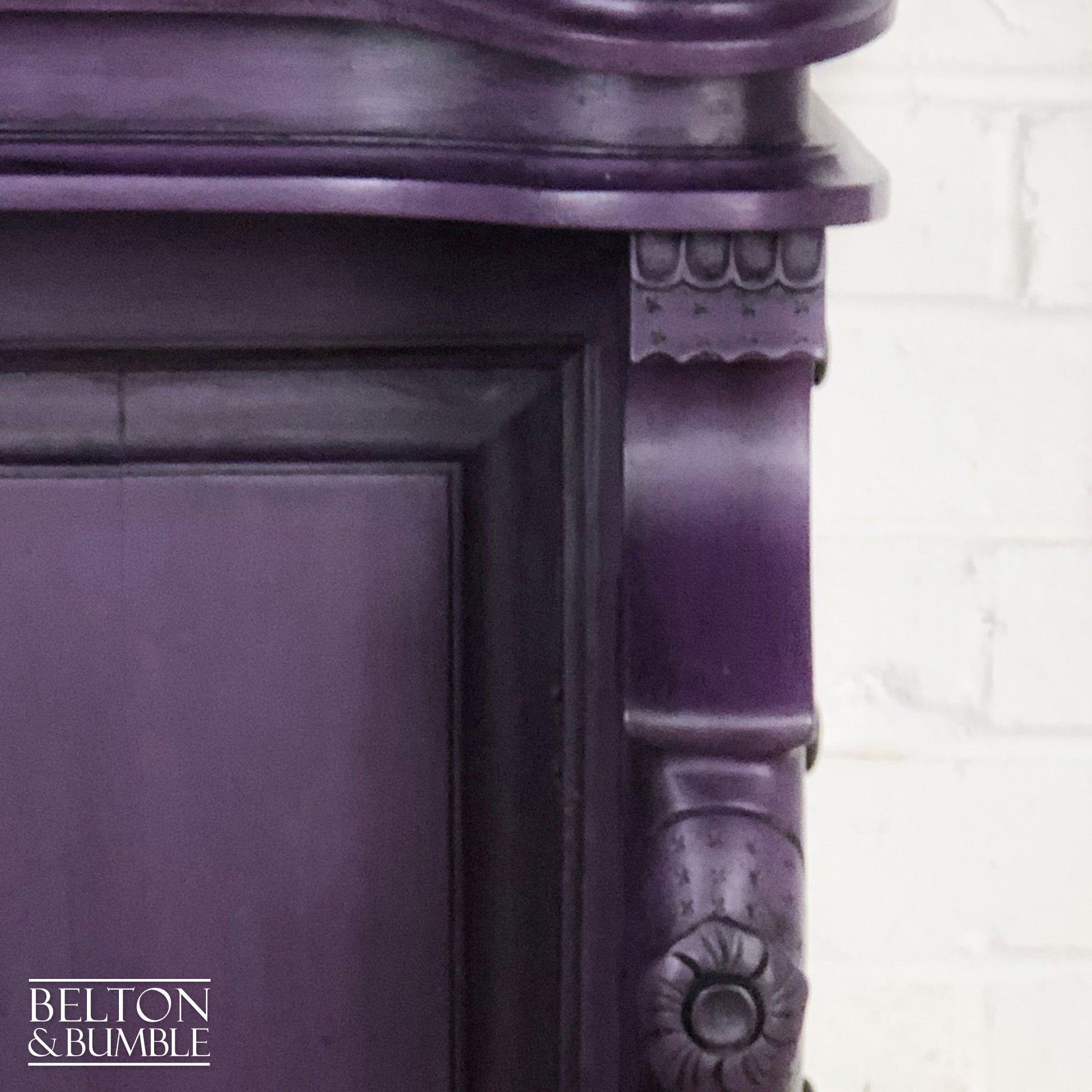 Dark Purple Davenport Desk-Belton & Bumble