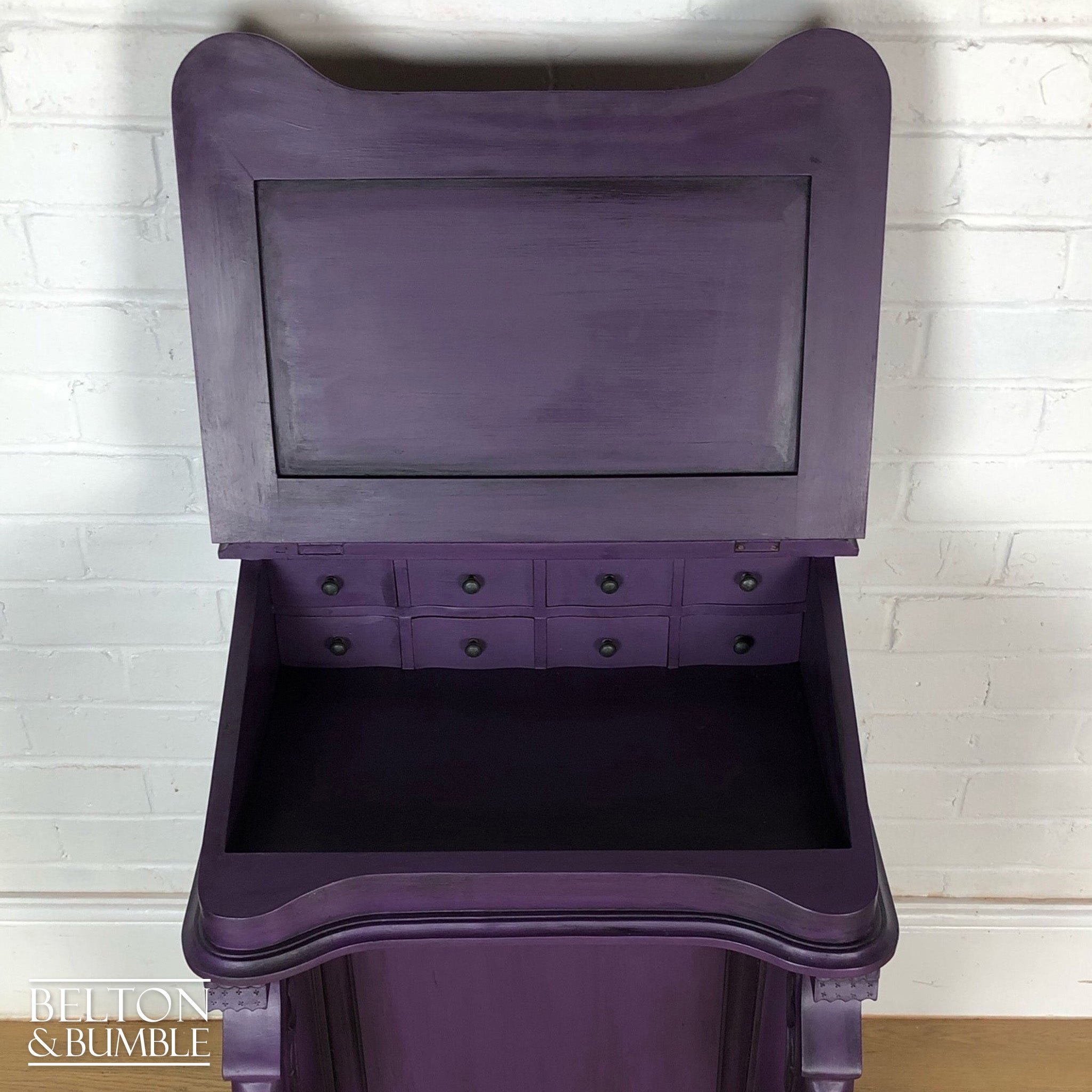 Dark Purple Davenport Desk-Belton & Bumble
