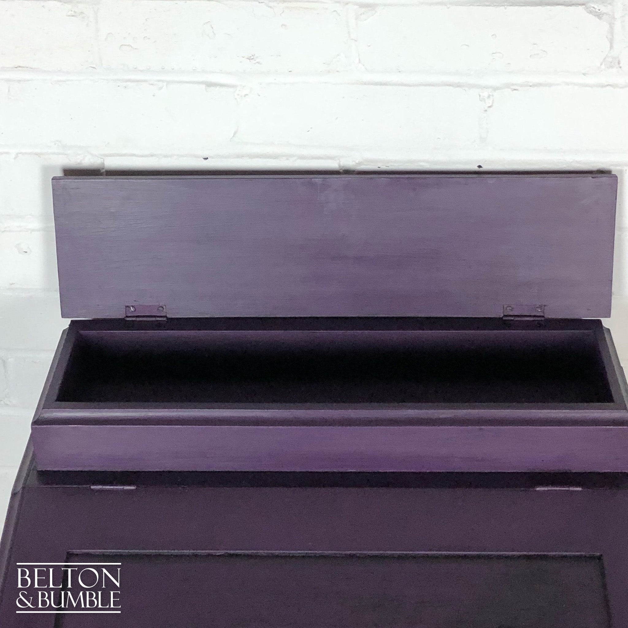Dark Purple Davenport Desk-Belton & Bumble