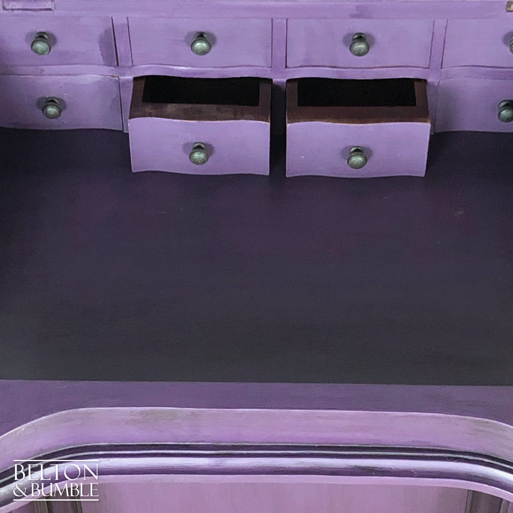 Dark Purple Davenport Desk-Belton & Bumble