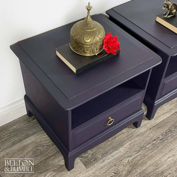 Bedside Drawer Set by Stag Minstrel in Dark Purple-Belton & Butler