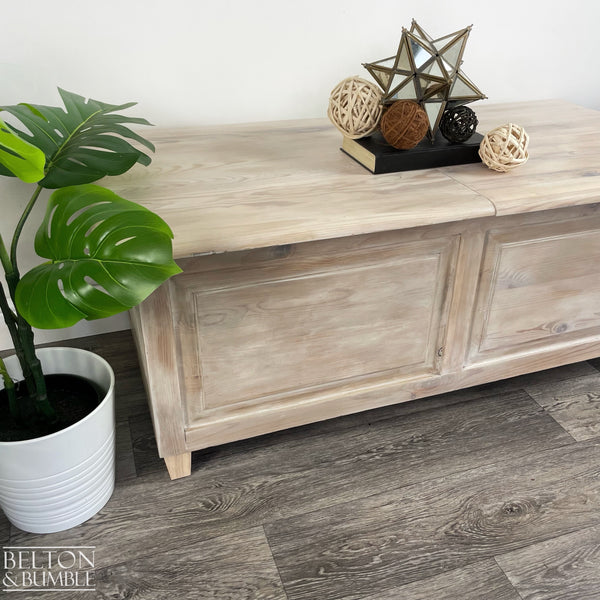 Rectangle Coffee Table with Storage – angled view showing proportions and stance
