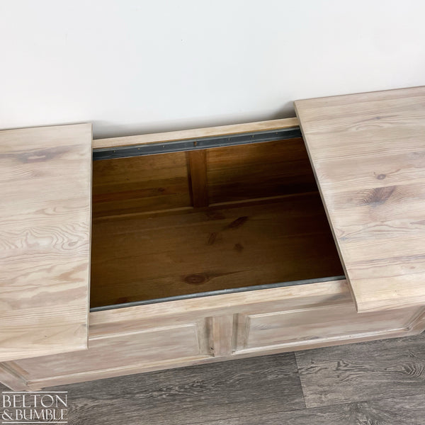 Rectangle Coffee Table with Storage – Restored vintage piece with large sliding table top