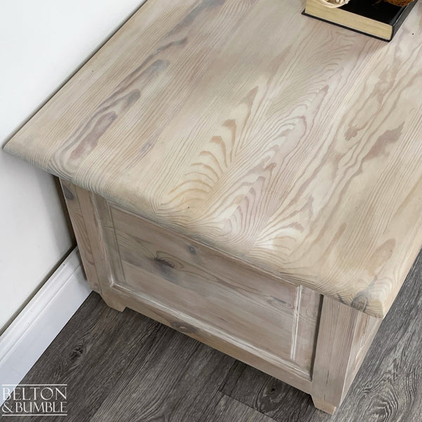 Rectangle Coffee Table with Storage – Side profile highlighting depth, leg shape and silhouette