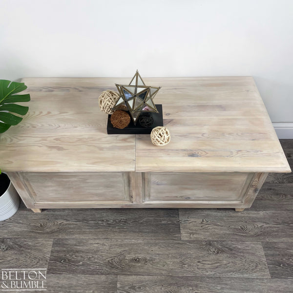 Rectangle Coffee Table with Storage – Top surface detail showing smooth, satin finish and edge profile