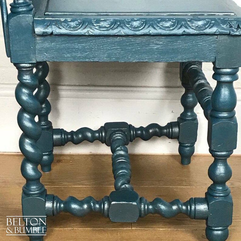 Blue and Silver Rustic Chair-Belton & Bumble