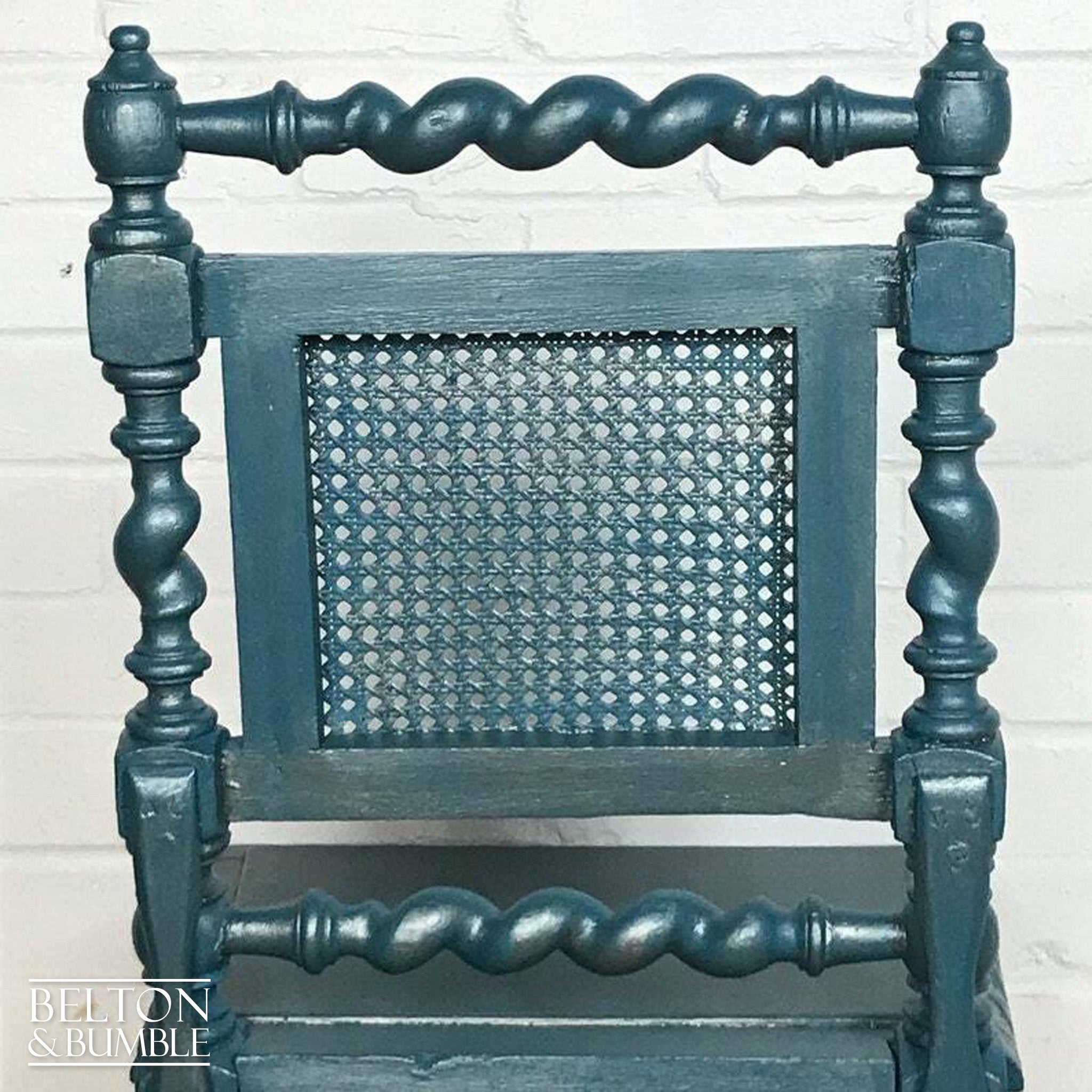 Blue and Silver Rustic Chair-Belton & Bumble