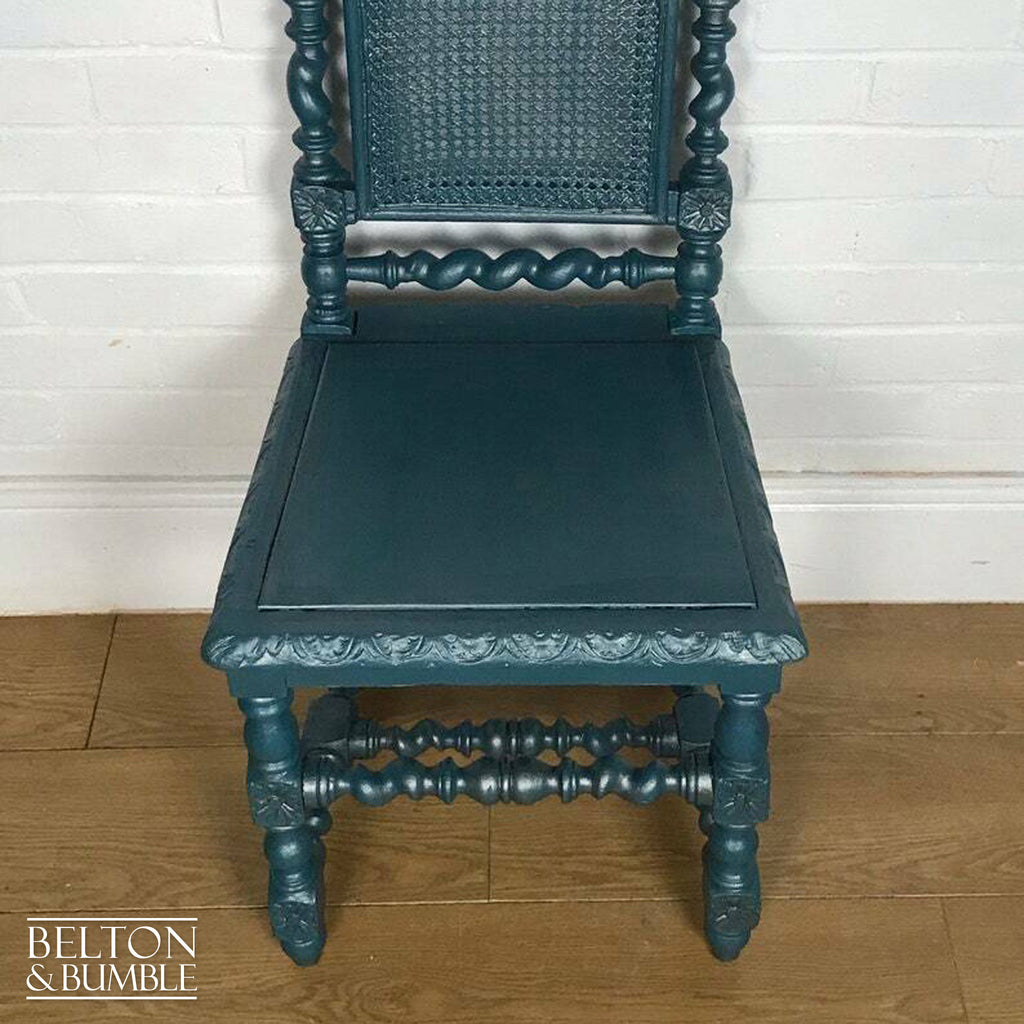 Blue and Silver Rustic Chair-Belton & Bumble