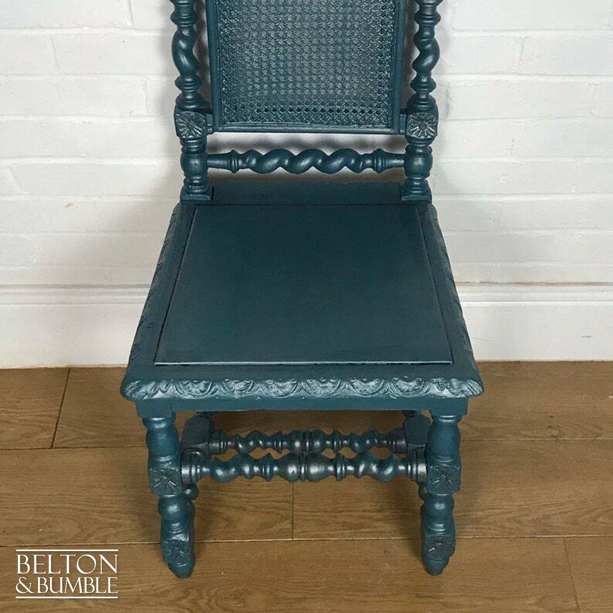 Blue and Silver Rustic Chair-Belton & Bumble