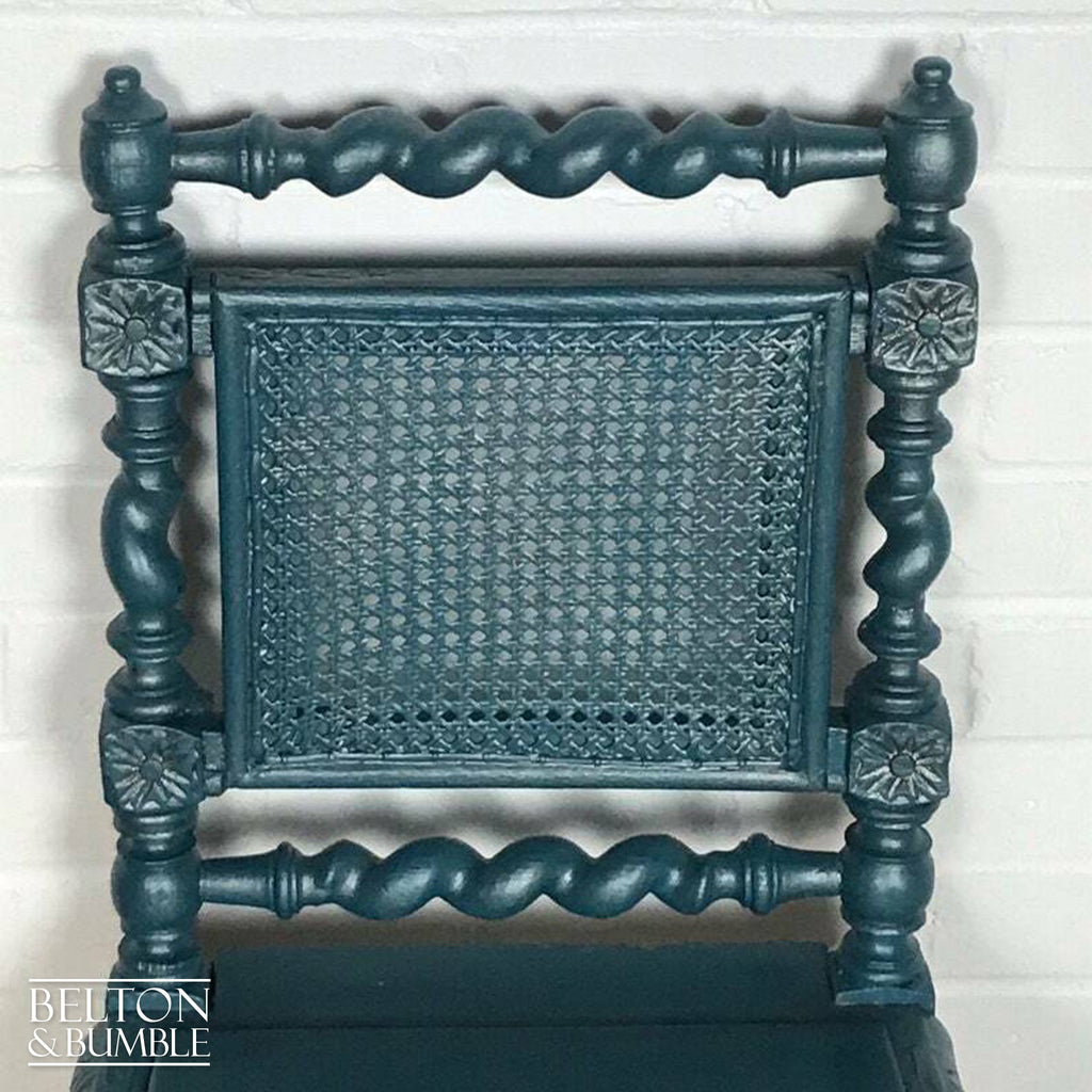Blue and Silver Rustic Chair-Belton & Bumble