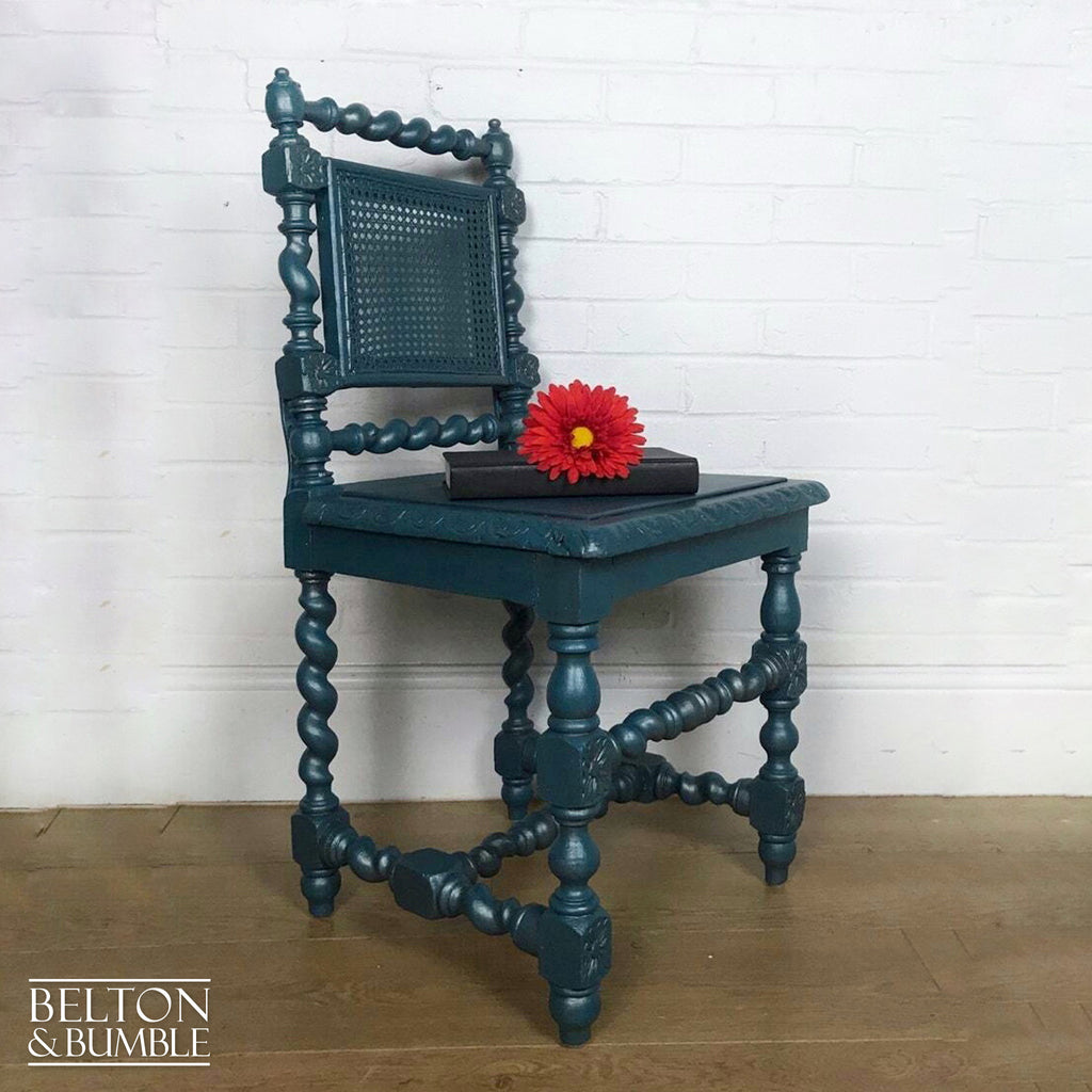 Blue and Silver Rustic Chair-Belton & Bumble