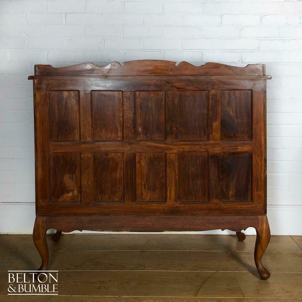 Anglo Indian Mahogany Roll Top Writing Desk Bureau-Belton & Bumble