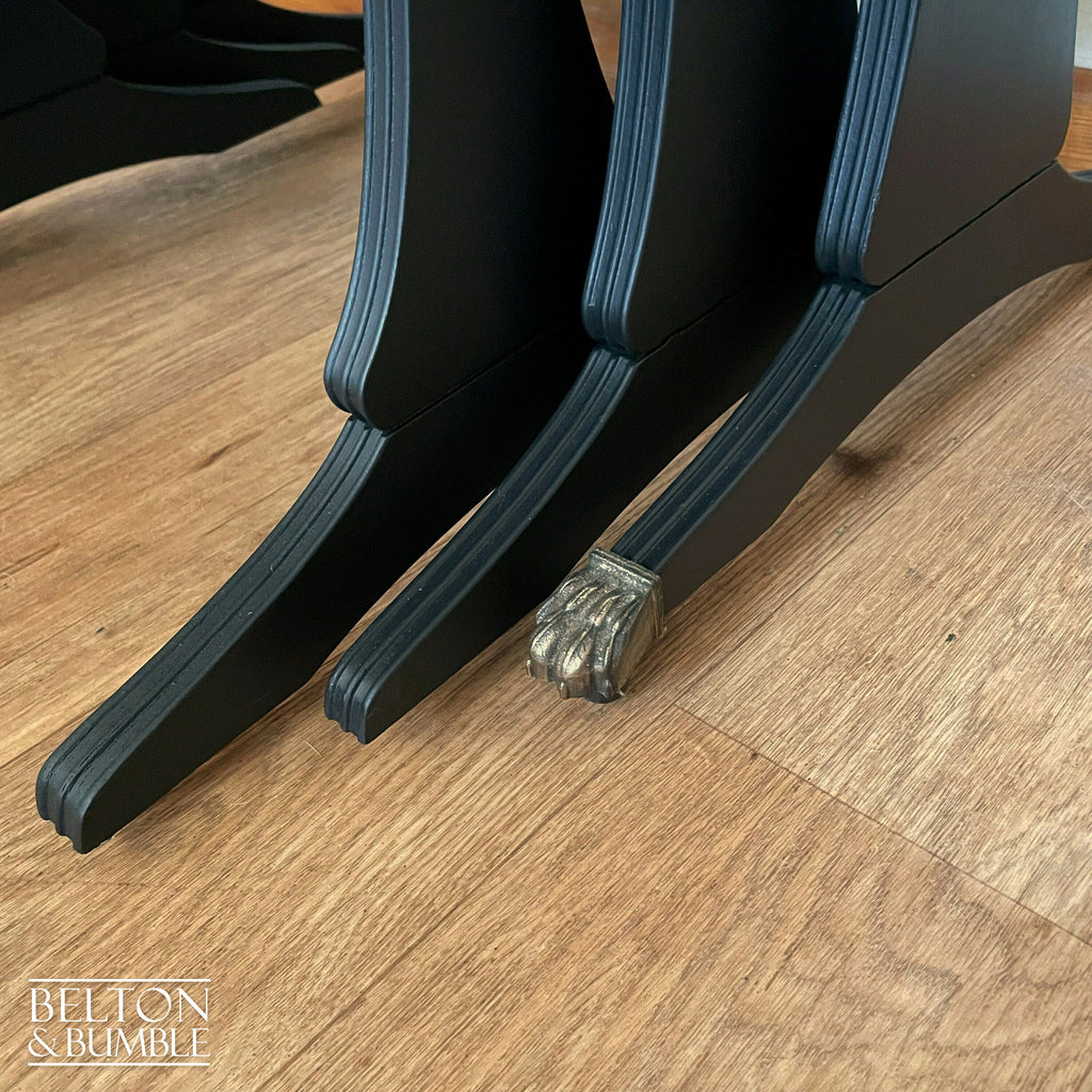 Black and Wood Nest of Tables-Belton & Bumble