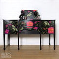 Black Bow Fronted Sideboard with “Leopardopterist” print by Muck ‘n’ Brass-Belton & Bumble