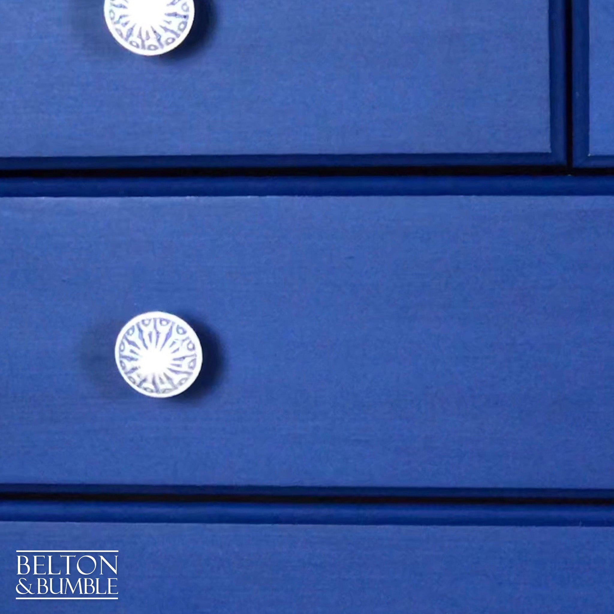 Blue Multi Drawer Chest of Drawers-Belton & Bumble