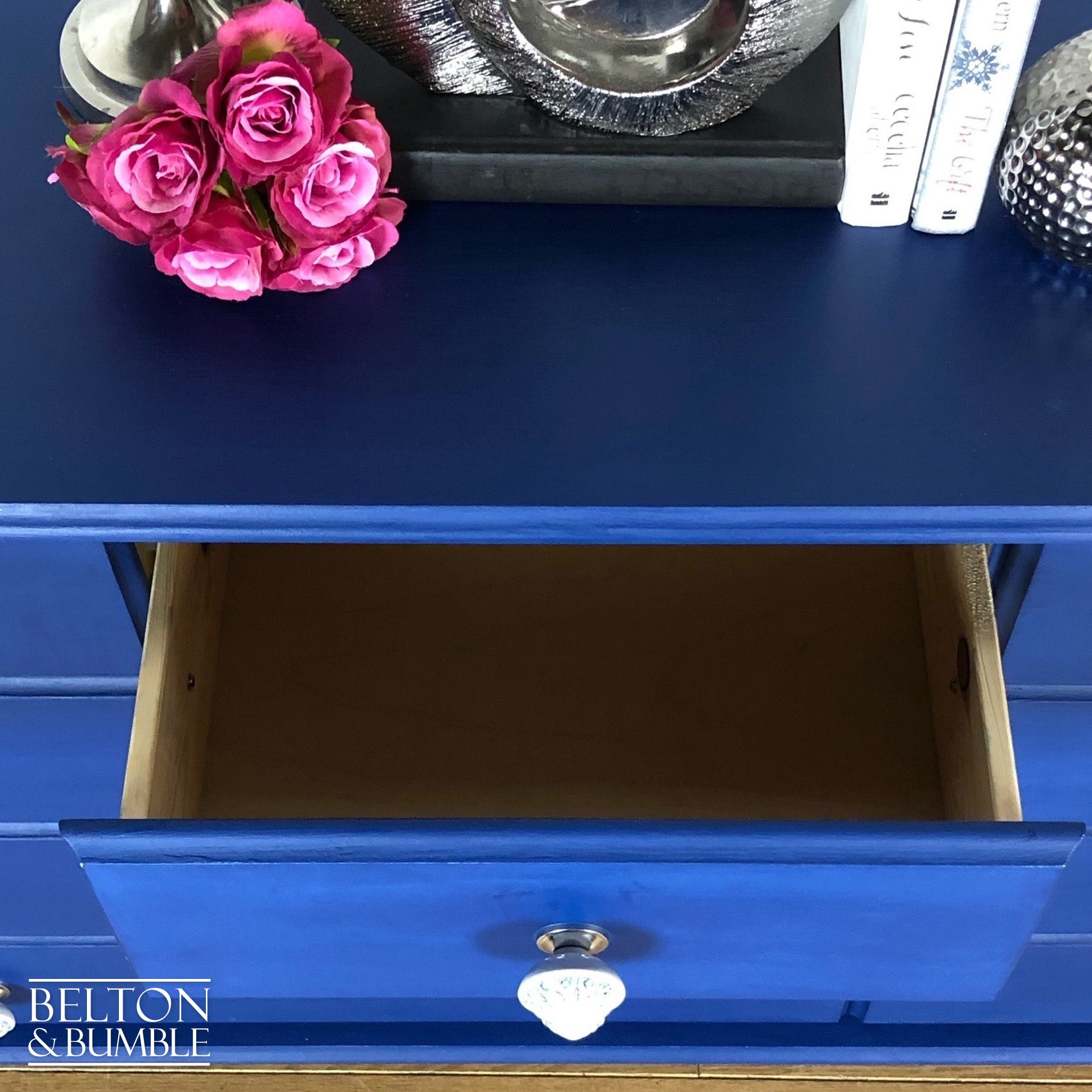 Blue Multi Drawer Chest of Drawers-Belton & Bumble