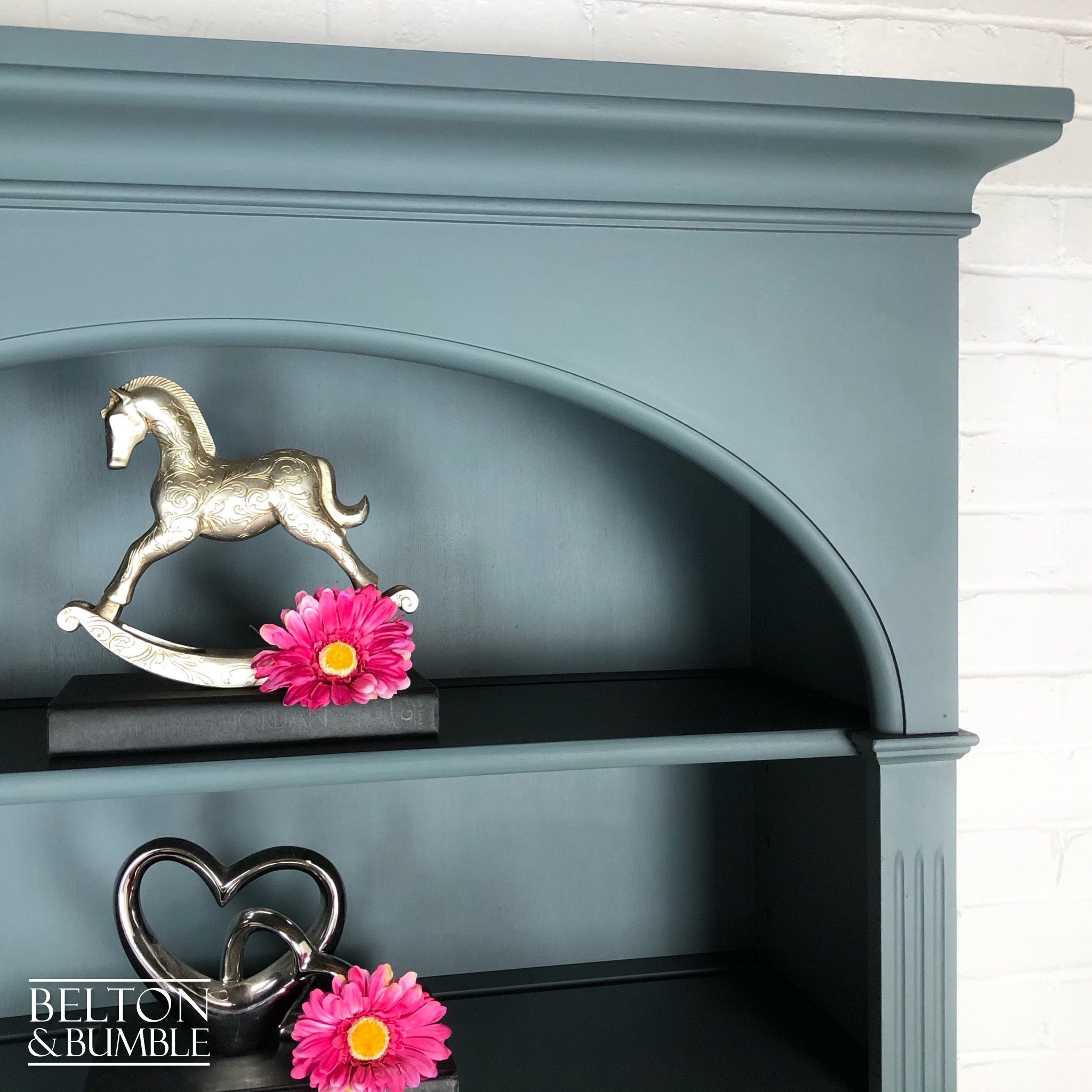 Bookcase Dresser in Blue Grey-Belton & Bumble