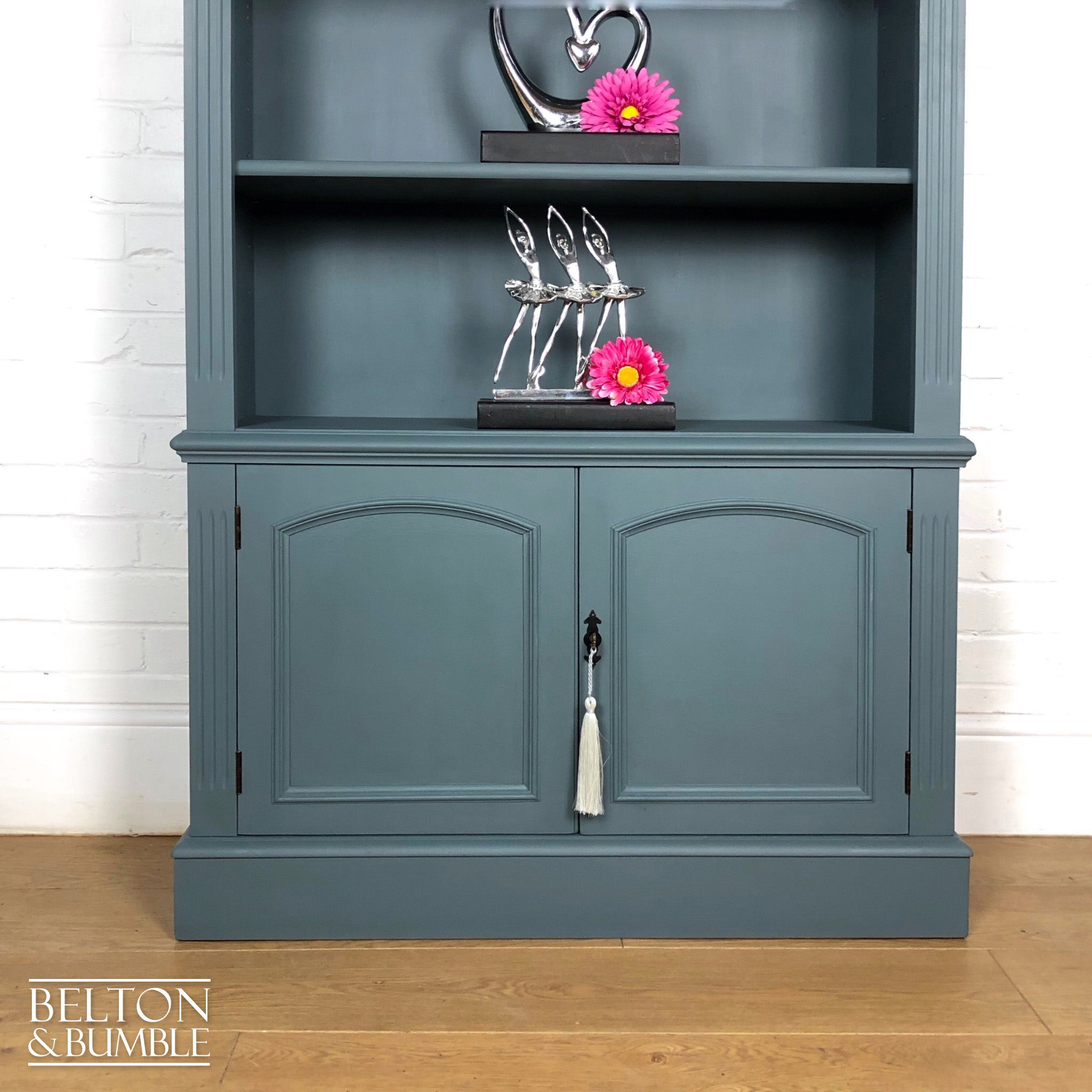 Bookcase Dresser in Blue Grey-Belton & Bumble