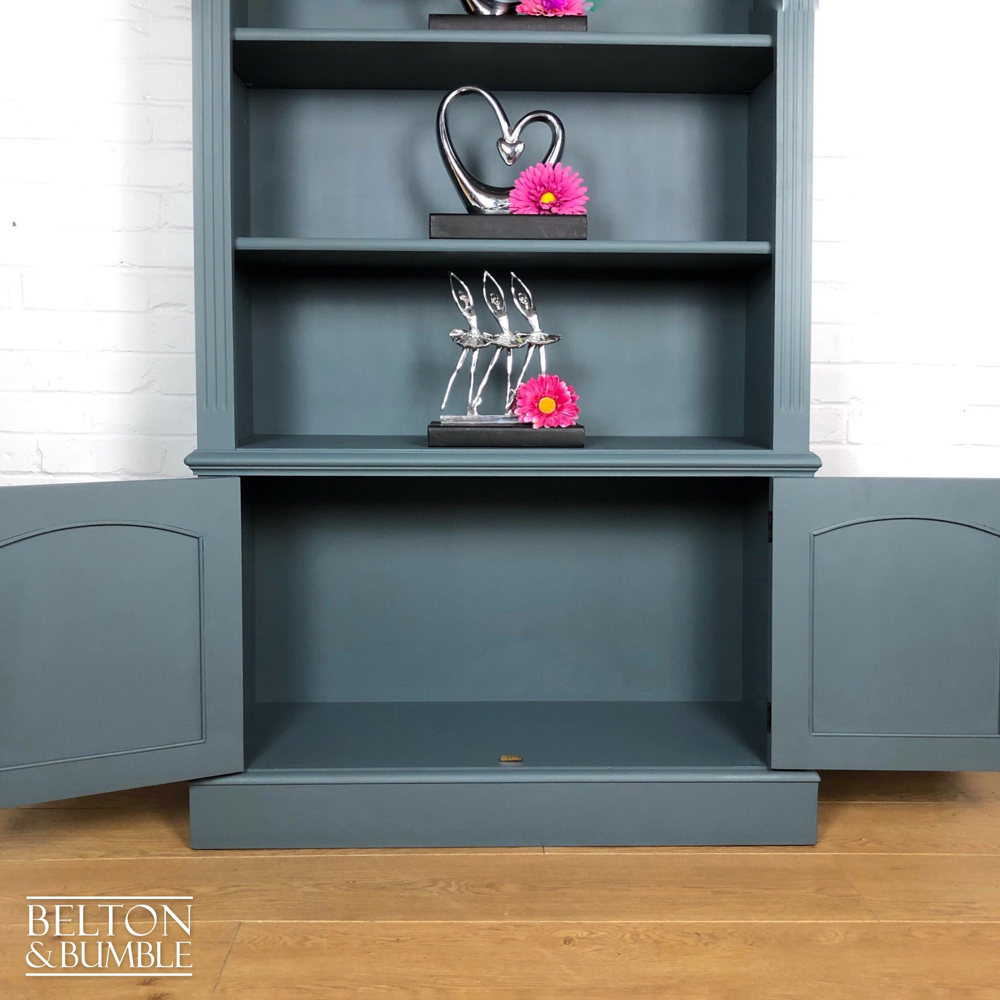 Bookcase Dresser in Blue Grey-Belton & Bumble