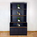 Bookcase Dresser Shelving by Nathan Furniture in Navy Blue-Belton & Bumble