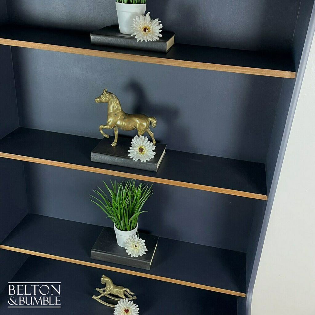 Bookcase Dresser Shelving by Nathan Furniture in Navy Blue-Belton & Bumble
