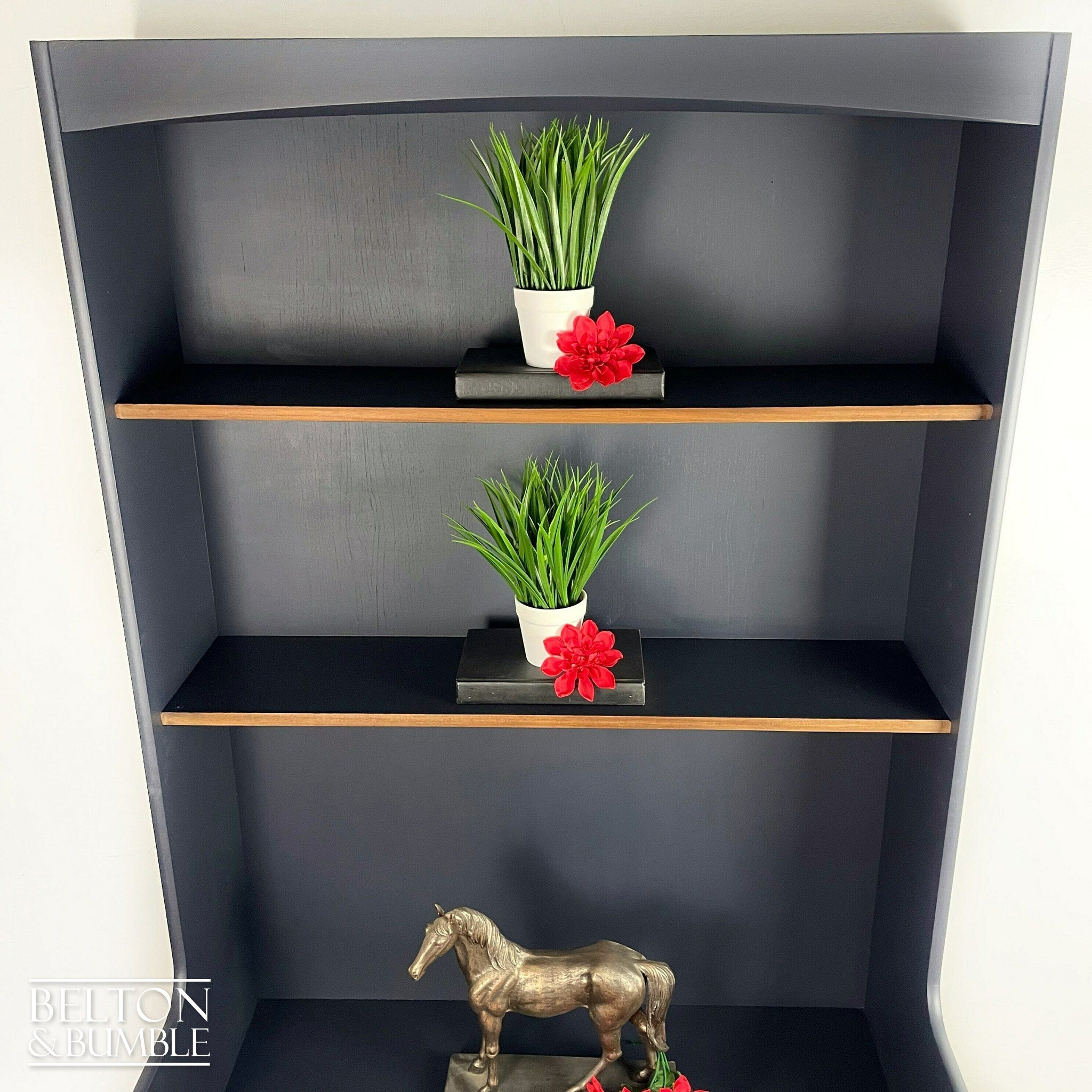 Bookcase Dresser Shelving by Nathan Furniture in Navy Blue-Belton & Bumble