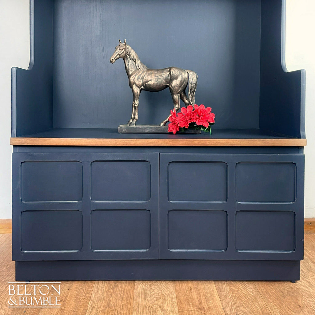 Bookcase Dresser Shelving by Nathan Furniture in Navy Blue-Belton & Bumble