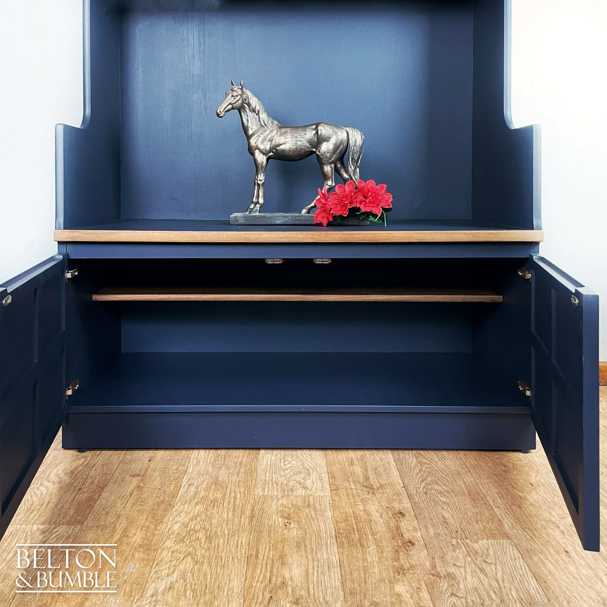 Bookcase Dresser Shelving by Nathan Furniture in Navy Blue-Belton & Bumble