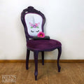 Carved Chair in Purple with Unicorn Print-Belton & Bumble
