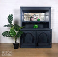 Dark Blue Drinks Cabinet Shelving Dresser-Belton & Bumble
