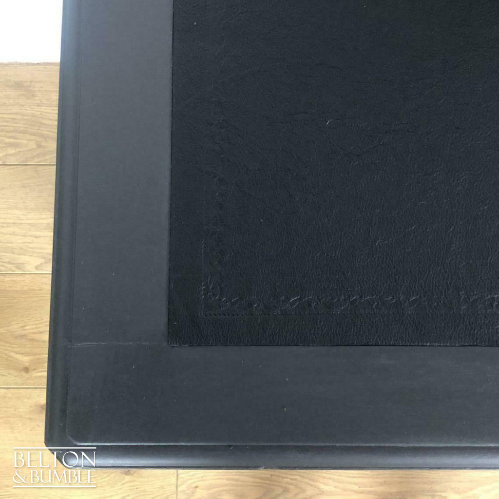 Double Pedestal Partners’ Desk in Grey and Black-Belton & Bumble