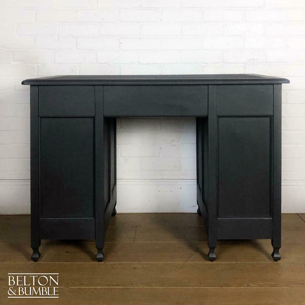 Double Pedestal Partners’ Desk in Grey and Black-Belton & Butler