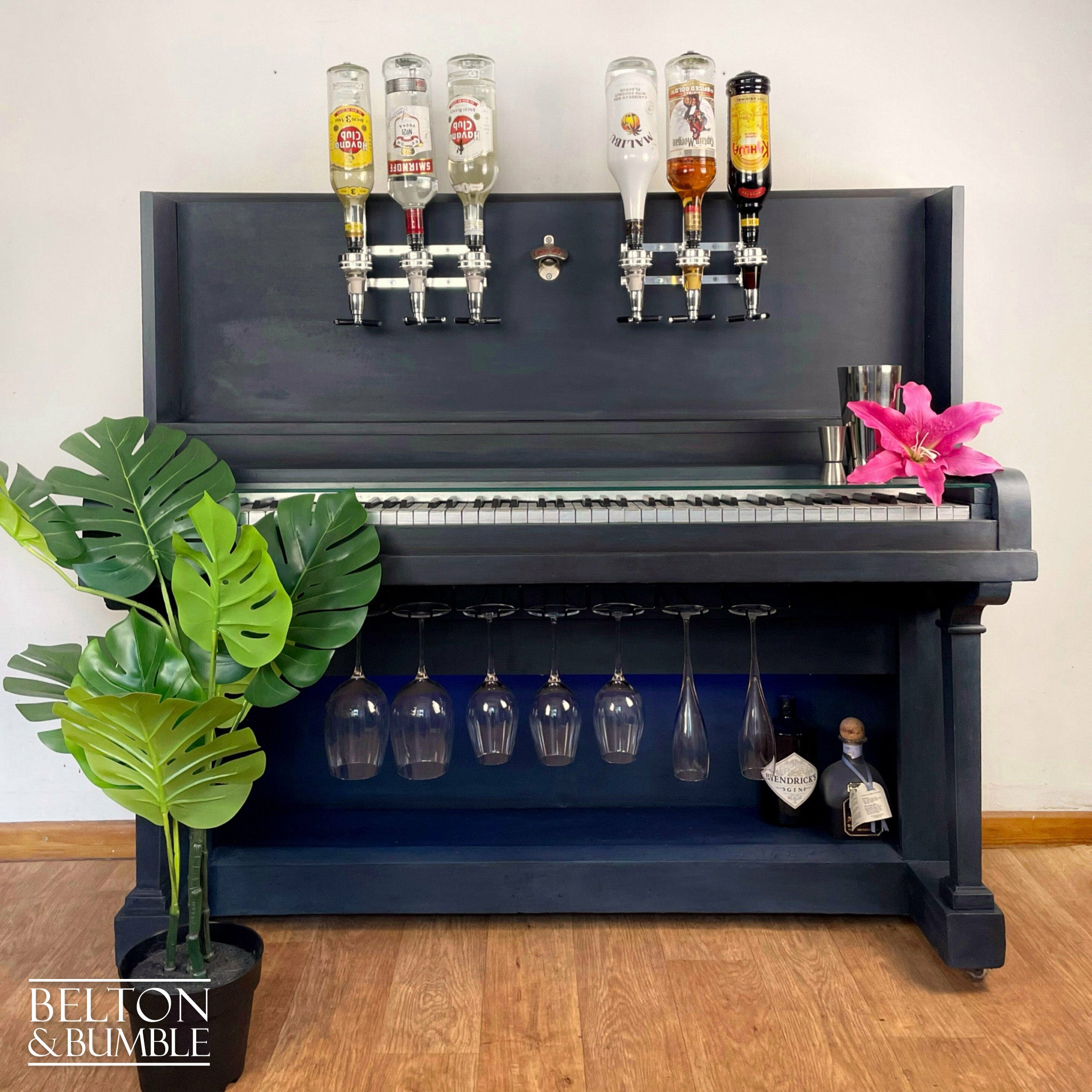 Drinks Display Refurbished Piano Bar-Belton & Bumble