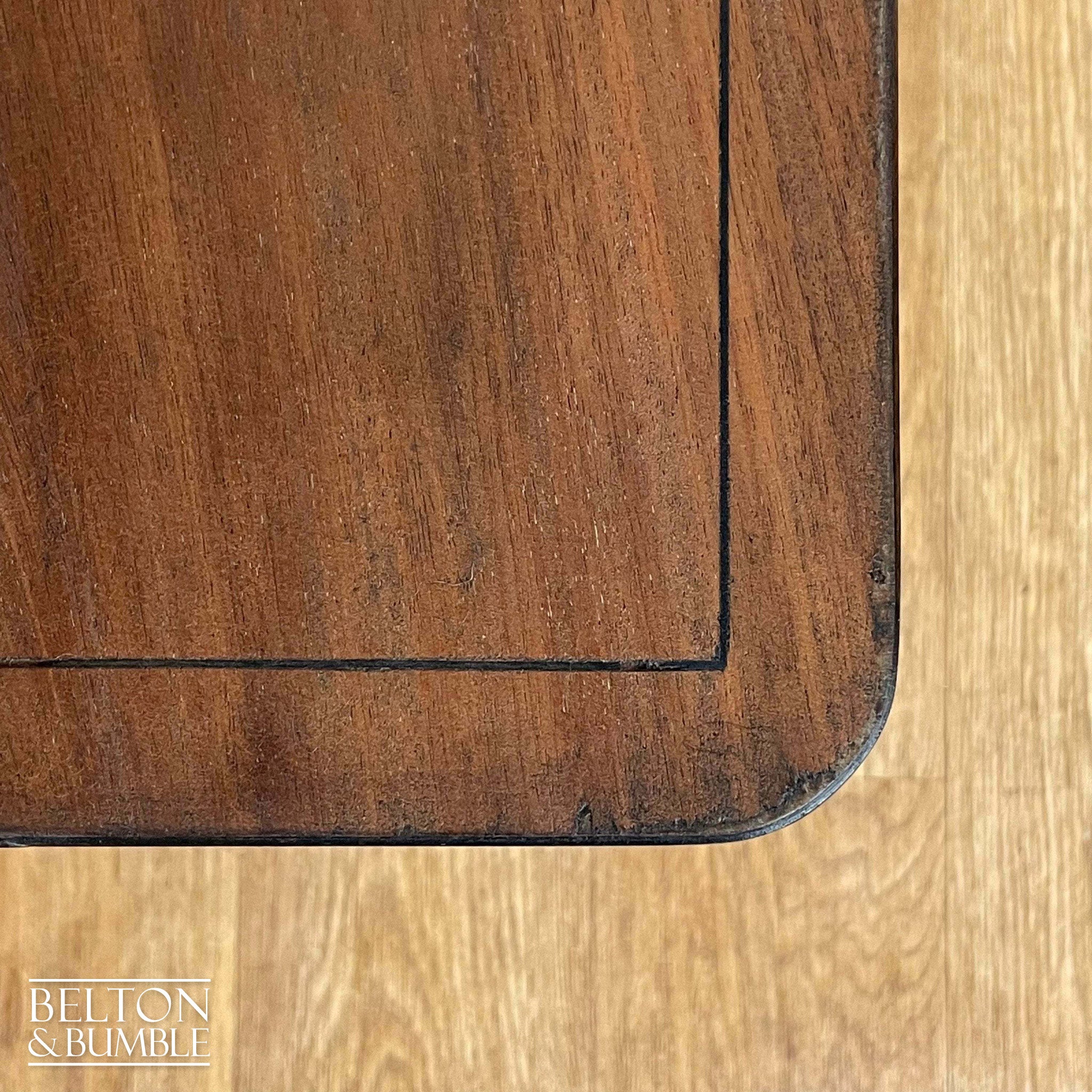 Drop Leaf Side Table in Green-Belton & Bumble