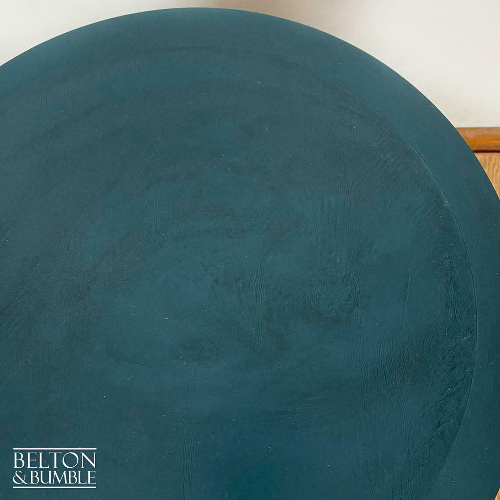 Drum Table in Blue and Black-Belton & Bumble