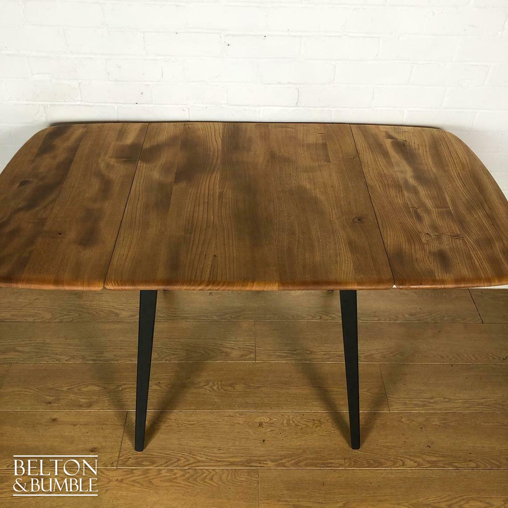 Ercol Drop Leaf Dining Table and Four Windsor Quaker Chair Set-Belton & Bumble