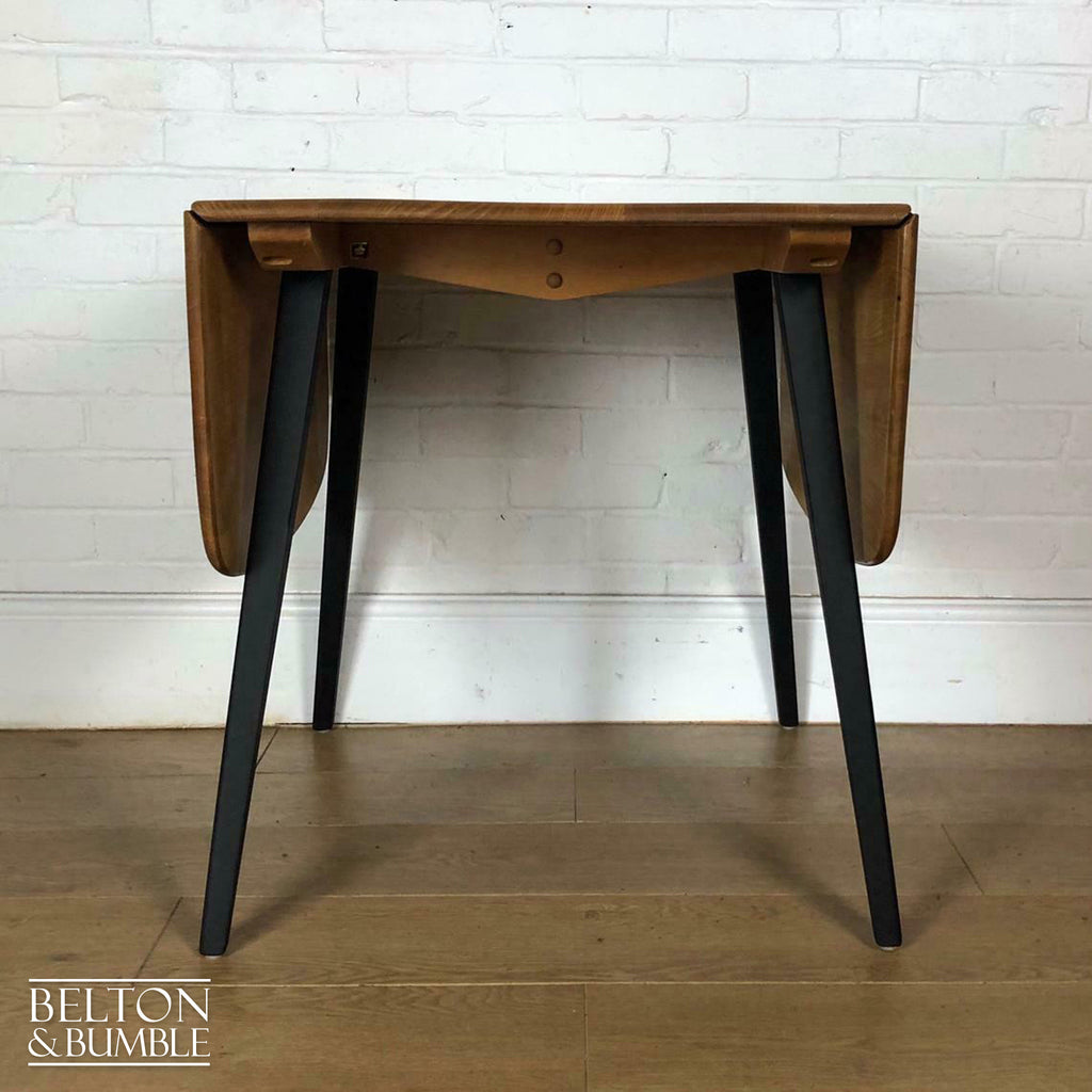 Ercol Drop Leaf Dining Table and Four Windsor Quaker Chair Set-Belton & Bumble