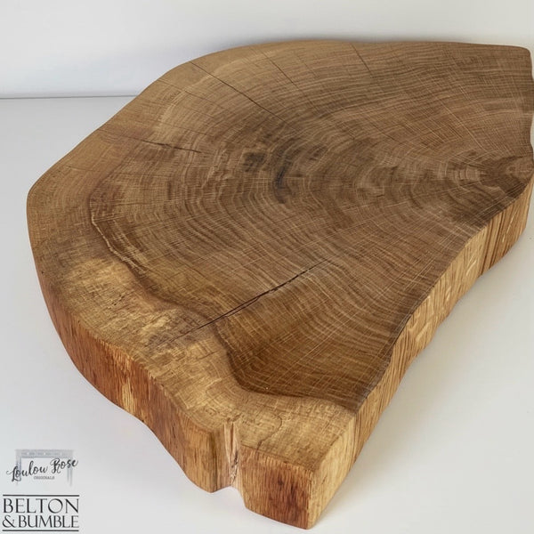 Oak Slice Cheese and Bread Board 55cm-Belton & Bumble