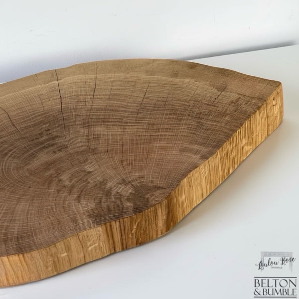 Oak Slice Cheese and Bread Board 55cm-Belton & Bumble