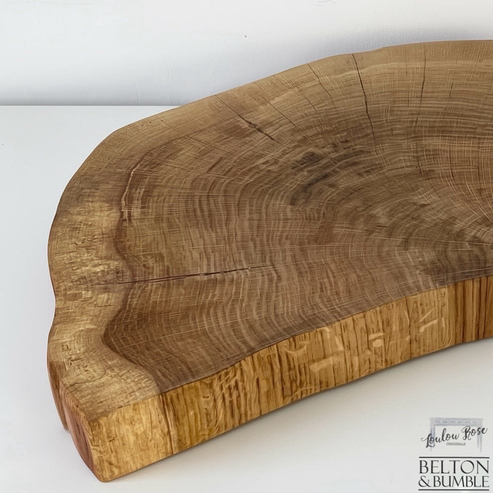 Oak Slice Cheese and Bread Board 55cm-Belton & Bumble