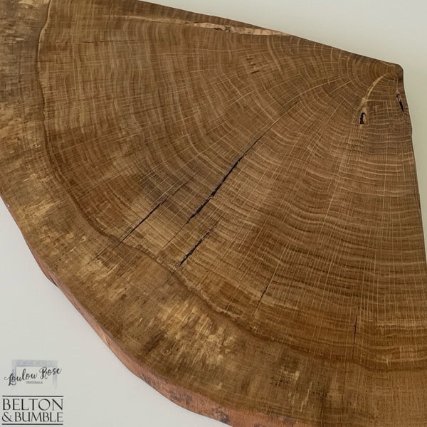 Oak Slice Cheese and Bread Board 45cm-Belton & Bumble
