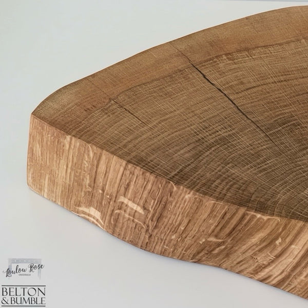 Oak Slice Cheese and Bread Board 38cm-Belton & Bumble